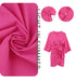 Summer Dress 2023 Fashion Hot Pink Loose Casual Breathable V-Neck Above Knee Length Dresses Women Cotton Linen Beach Dress STYLE SOURCE