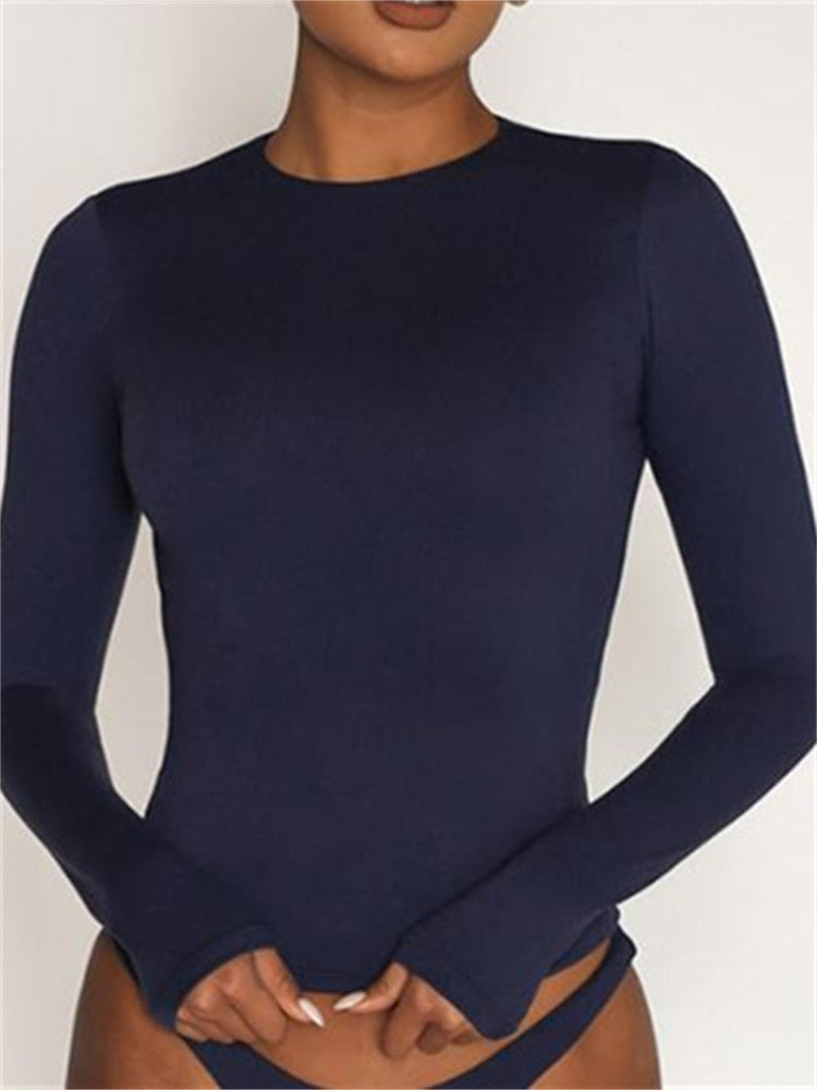 CHRONSTYLE Women Casual Long Sleeve & Base Tees Top STYLE SOURCE