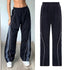 Windbreaker Track Pants Sporty Baggy Low Waisted Trousers Cargo Pants for Women STYLE SOURCE