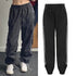Windbreaker Track Pants Sporty Baggy Low Waisted Trousers Cargo Pants for Women STYLE SOURCE
