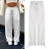 Windbreaker Track Pants Sporty Baggy Low Waisted Trousers Cargo Pants for Women STYLE SOURCE