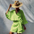 Summer Dress 2023 Fashion Hot Pink Loose Casual Breathable V-Neck Above Knee Length Dresses Women Cotton Linen Beach Dress STYLE SOURCE