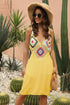 Geometric V-Neck Spaghetti Strap Cover Up Dress STYLE SOURCE