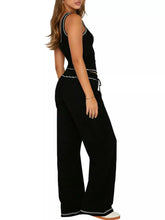 Scoop Neck Tank Top and Drawstring Pants Set STYLE SOURCE
