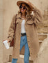 Full Size Fuzzy Fleece Longline Coat Plus Size STYLE SOURCE