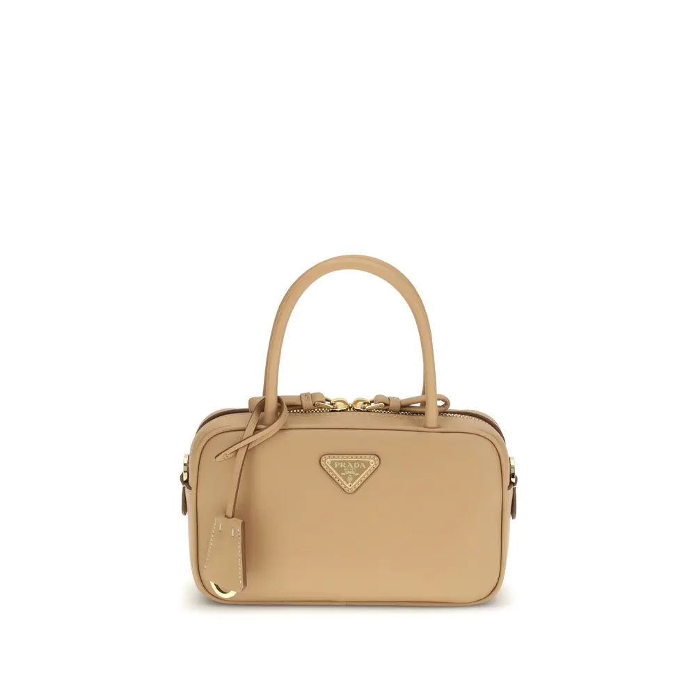 Prada Beige Calf Leather Bos Taurus Handbag Prada