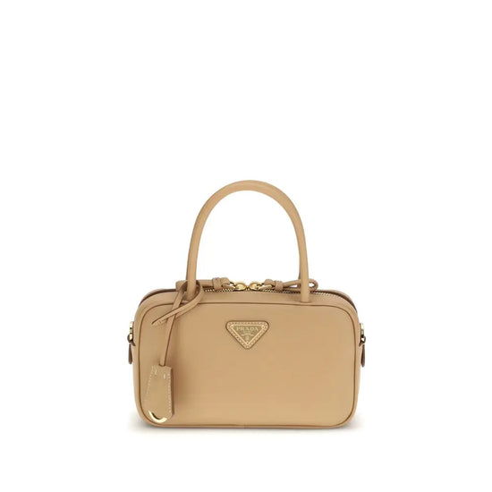 Prada Beige Calf Leather Bos Taurus Handbag Prada