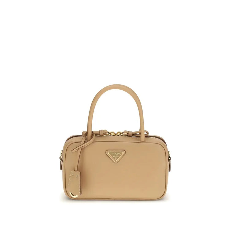 Prada Beige Calf Leather Bos Taurus Handbag Prada