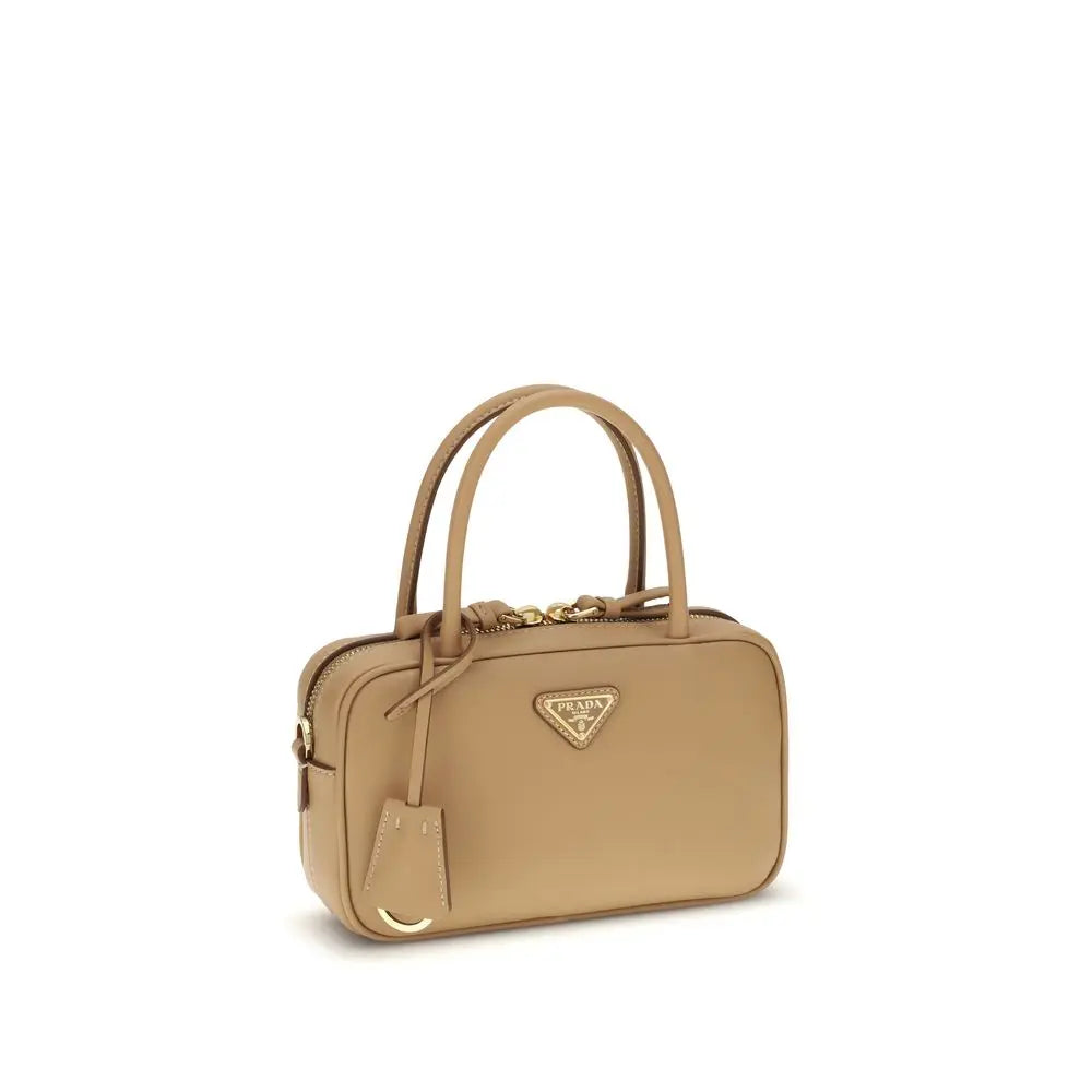 Prada Beige Calf Leather Bos Taurus Handbag Prada