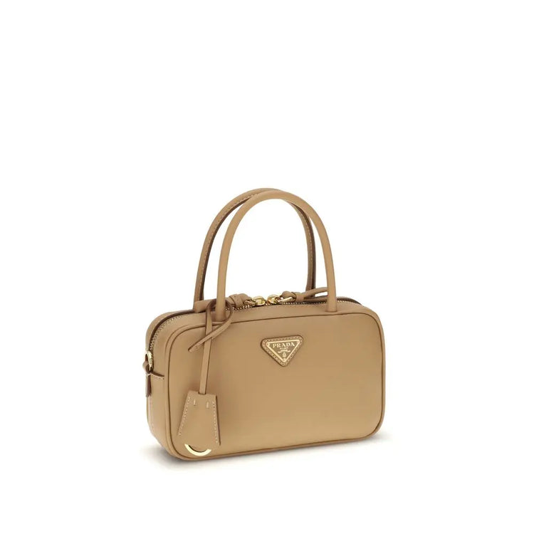Prada Beige Calf Leather Bos Taurus Handbag Prada