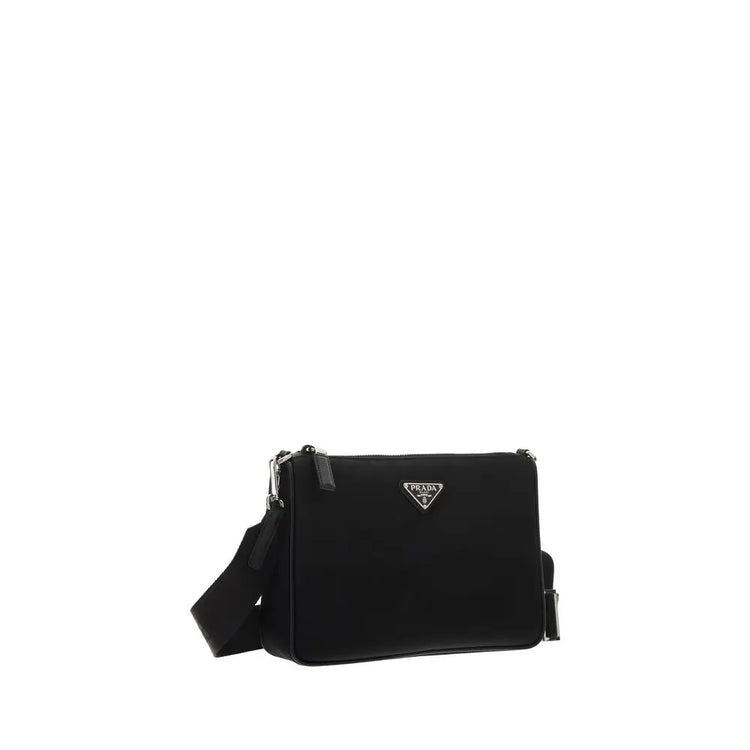 Prada Black Recycled Polyamide Shoulder Bag STYLE SOURCE