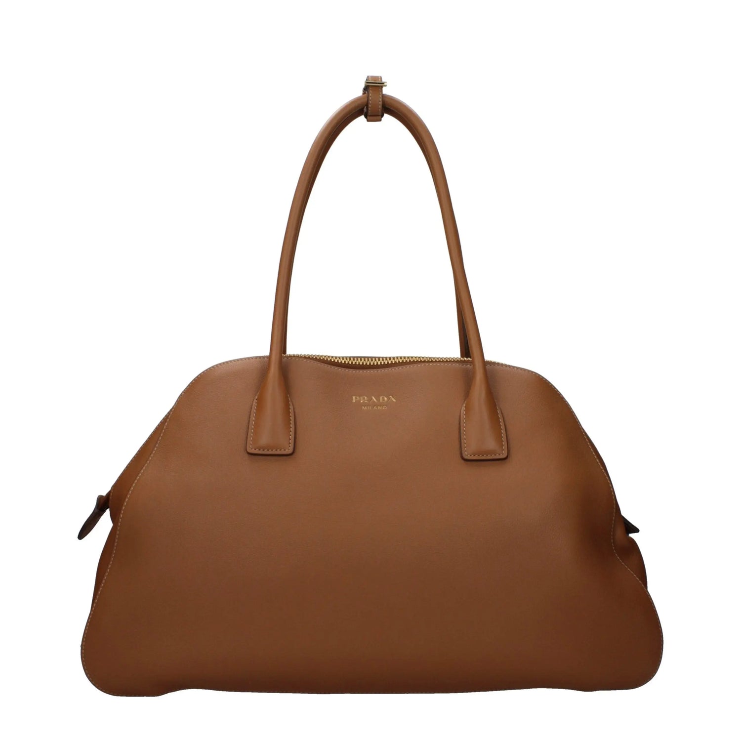 Prada Brown Leather Shoulder Bag STYLE SOURCE