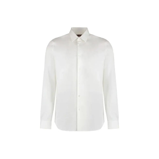 Gucci White Cotton Dress Shirt