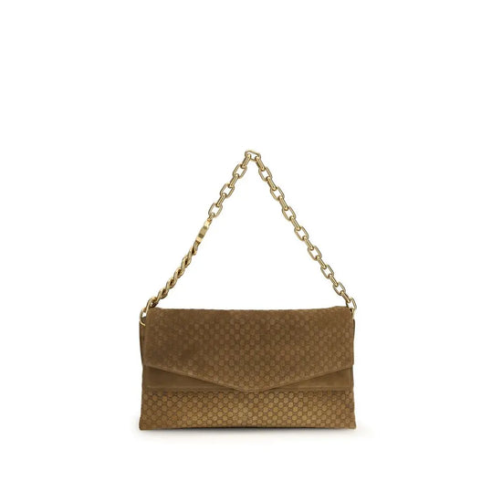 Gucci Brown Suede Leather Handbag STYLE SOURCE