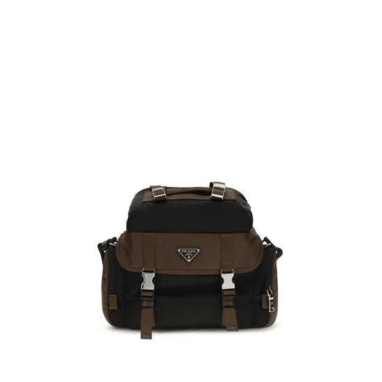 Prada Brown Recycled Polyamide Shoulder Bag Prada