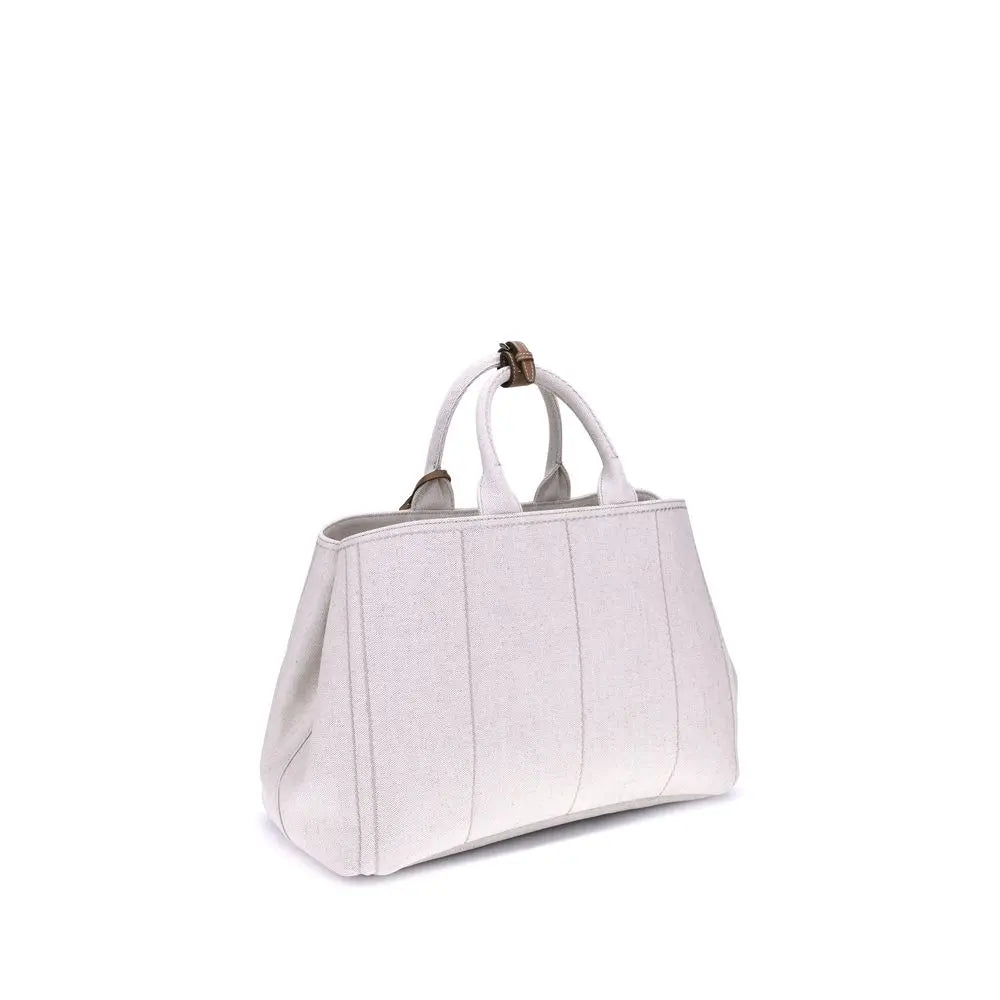 Prada Beige Cotton Shoulder Bag Prada