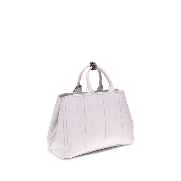 Prada Beige Cotton Shoulder Bag Prada