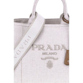 Prada Beige Cotton Shoulder Bag Prada