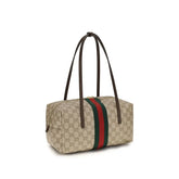 Gucci Beige Cotton Handbag STYLE SOURCE