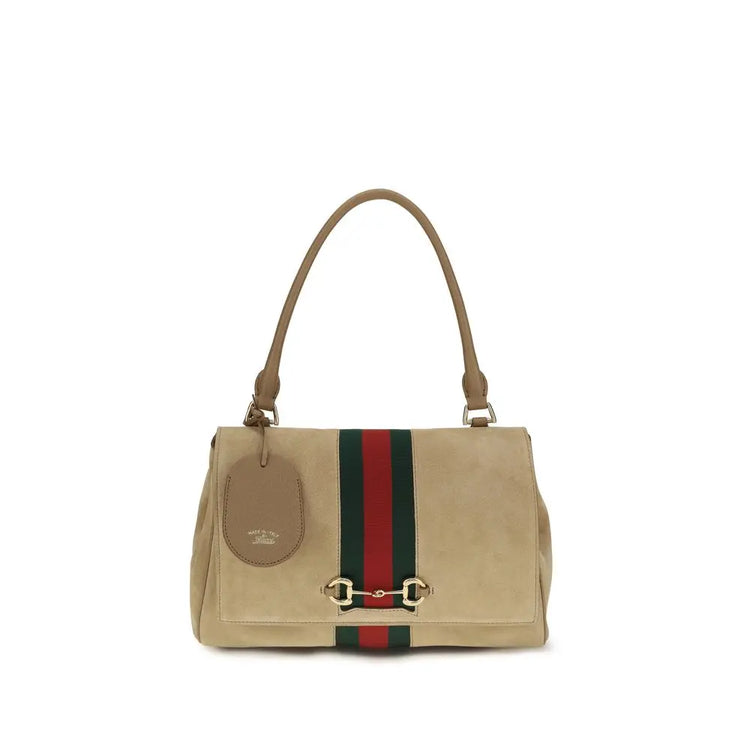Gucci Beige Calf Leather Bos Taurus Handbag STYLE SOURCE