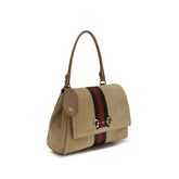 Gucci Beige Calf Leather Bos Taurus Handbag Gucci