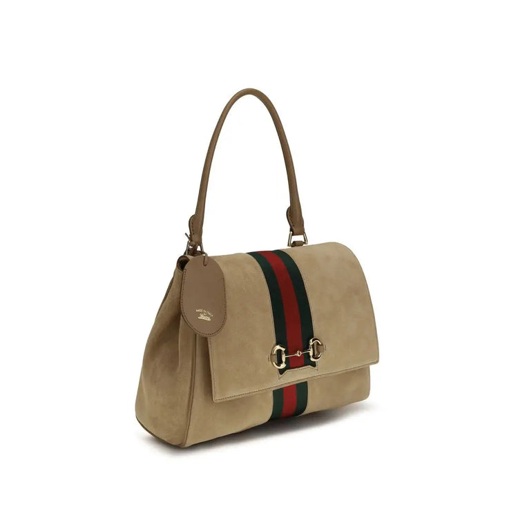 Gucci Beige Calf Leather Bos Taurus Handbag STYLE SOURCE