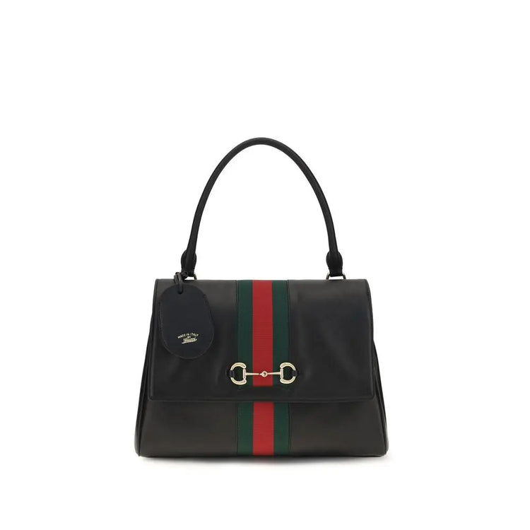 Gucci Black Calf Leather Bos Taurus Handbag Gucci