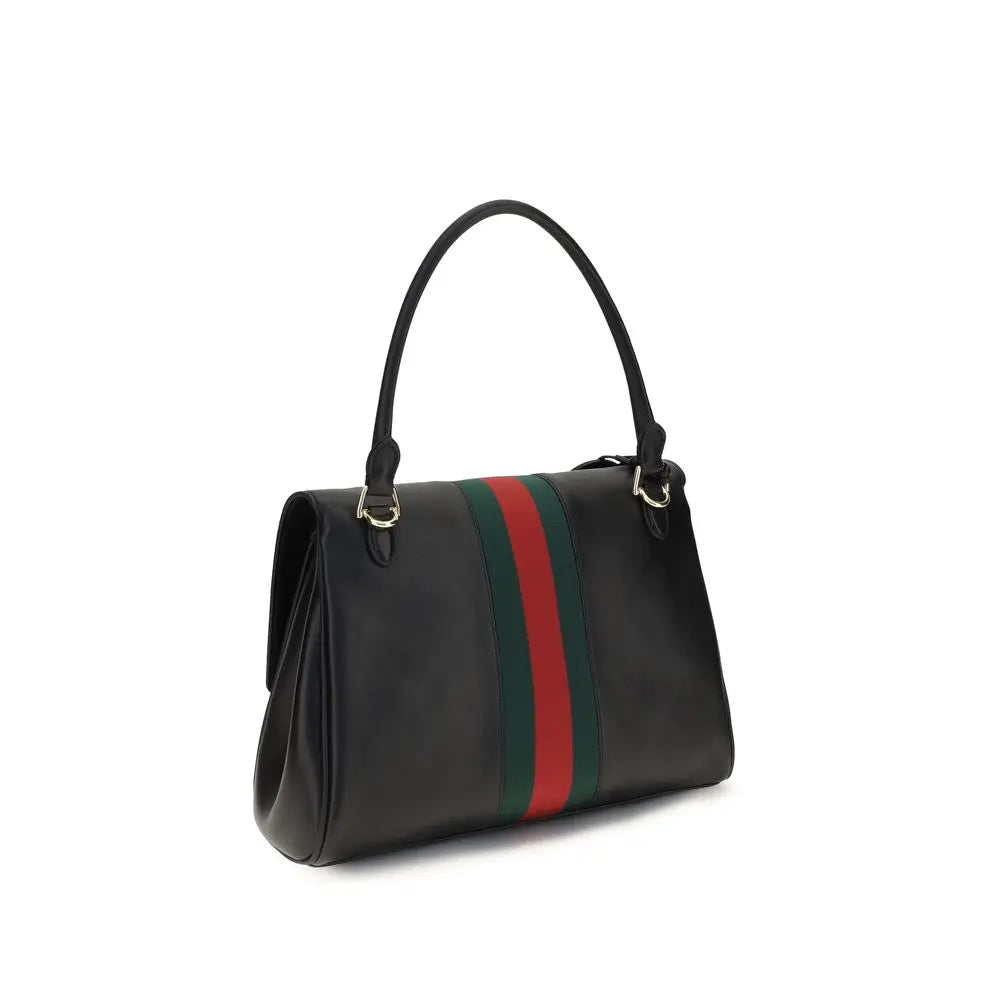 Gucci Black Calf Leather Bos Taurus Handbag Gucci