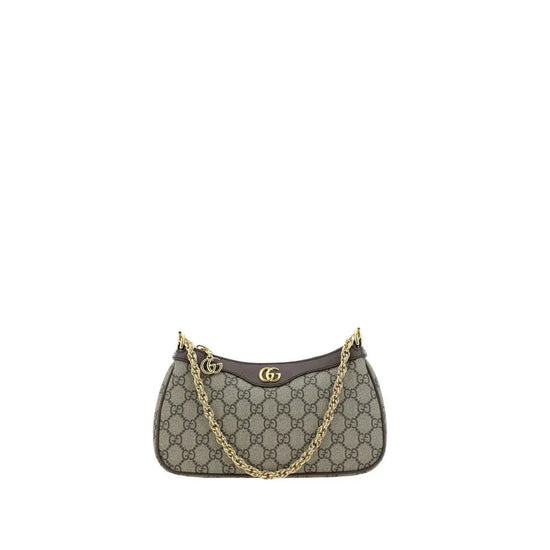 Gucci Brown Cotton Shoulder Bag STYLE SOURCE
