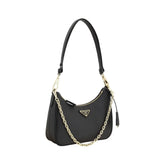 Prada Black Calf Leather Bos Taurus Shoulder Bag STYLE SOURCE