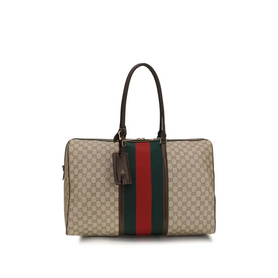 Gucci Beige Cotton Shoulder Bag Gucci