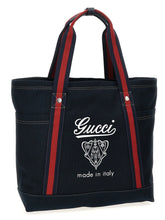 Gucci Blue Cotton Tote Bag STYLE SOURCE