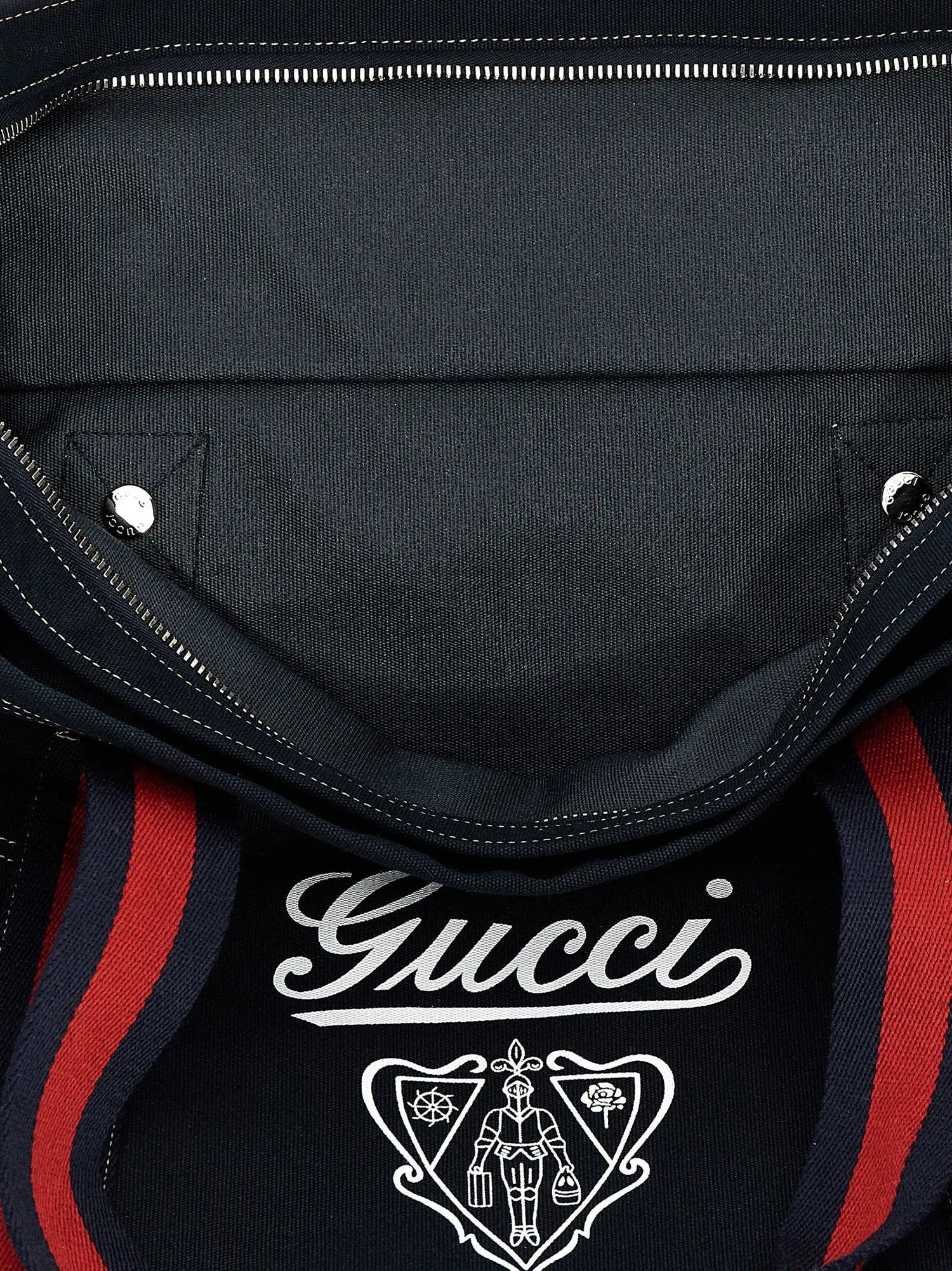 Gucci Blue Cotton Tote Bag STYLE SOURCE