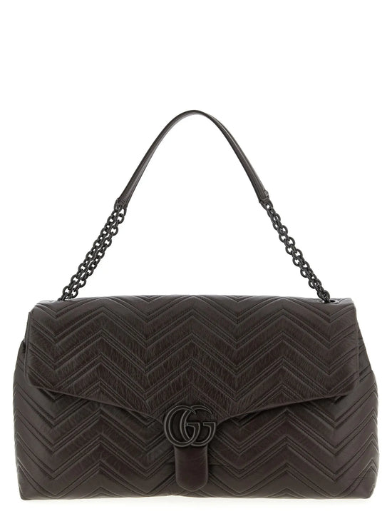 Gucci Brown Calfskin Shoulder Bag