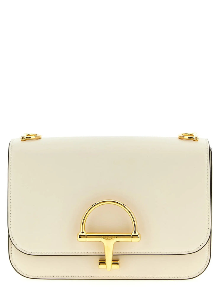 Gucci White Calfskin Shoulder Bag STYLE SOURCE