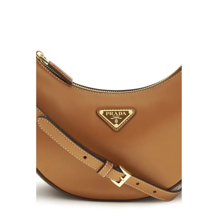 Prada Beige Calf Leather Bos Taurus Shoulder Bag Prada