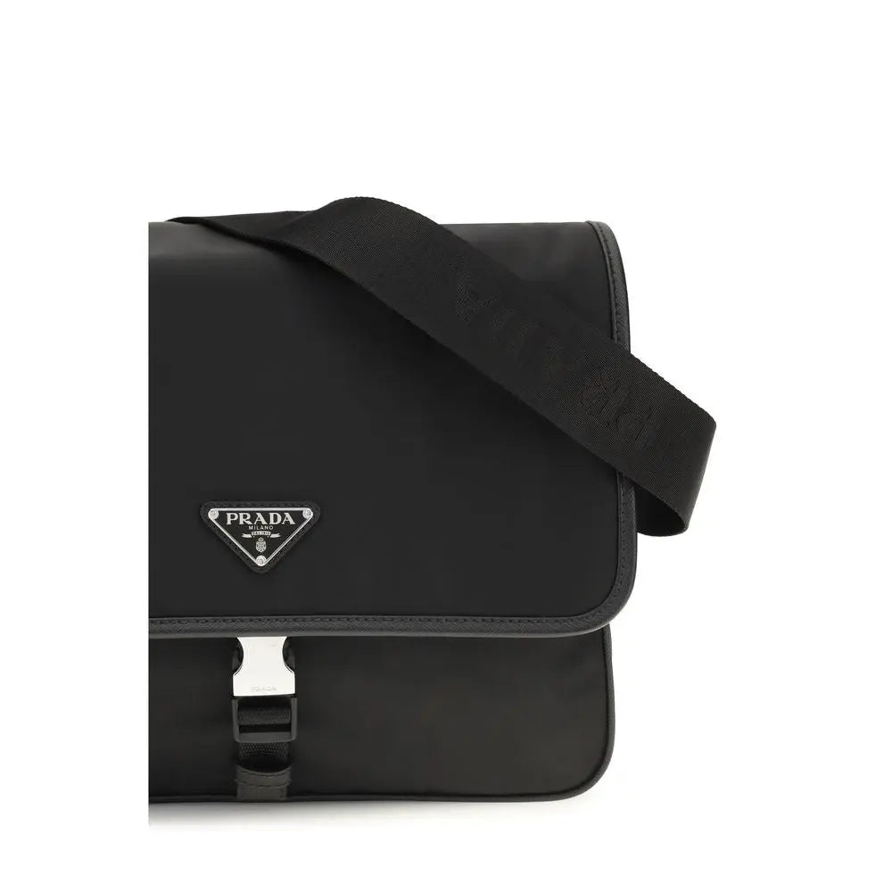 Prada Black Recycled Polyamide Shoulder Bag STYLE SOURCE