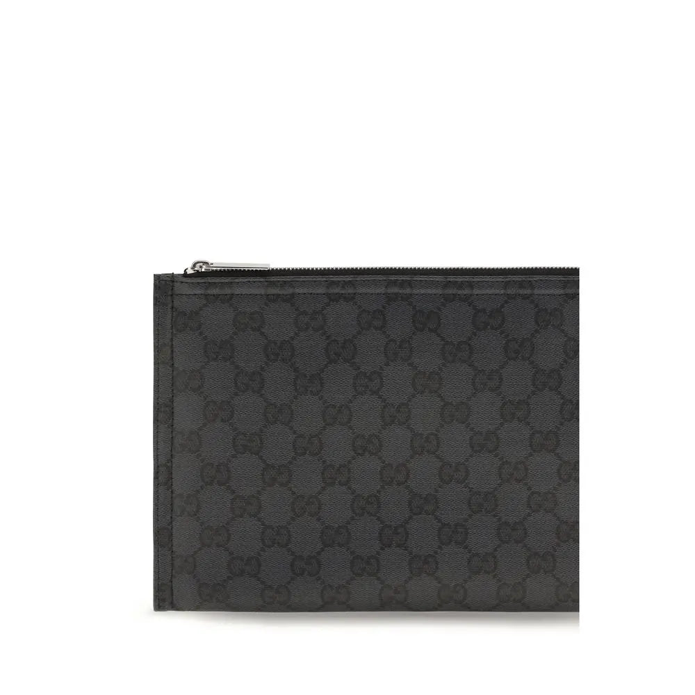 Gucci Black Fabric Clutch Bag STYLE SOURCE