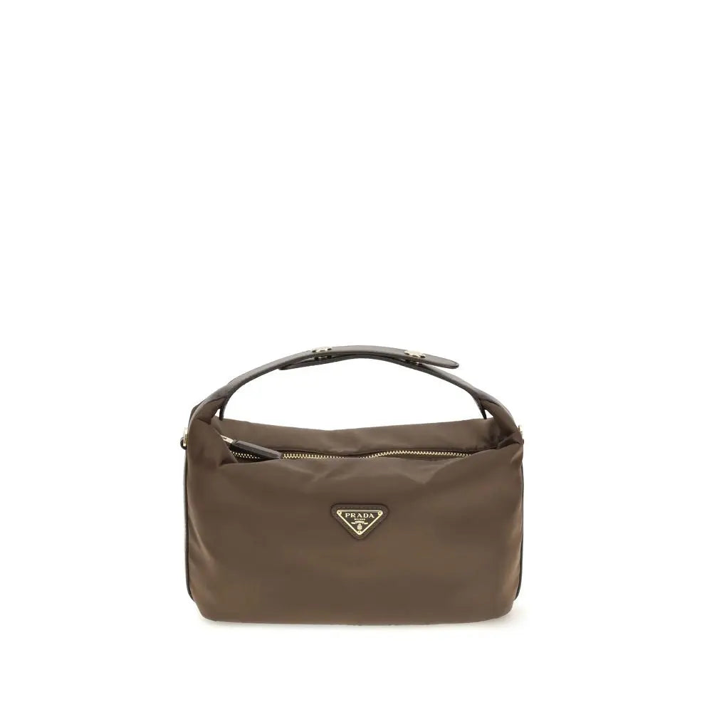 Prada Brown Recycled Polyamide Shoulder Bag Prada