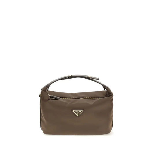 Prada Brown Recycled Polyamide Shoulder Bag Prada