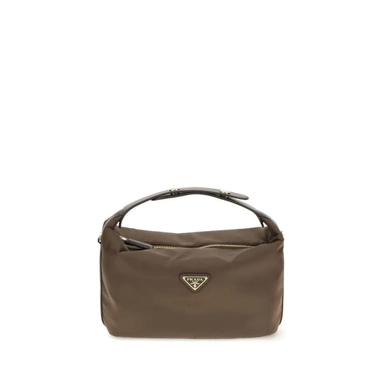 Prada Brown Recycled Polyamide Shoulder Bag Prada