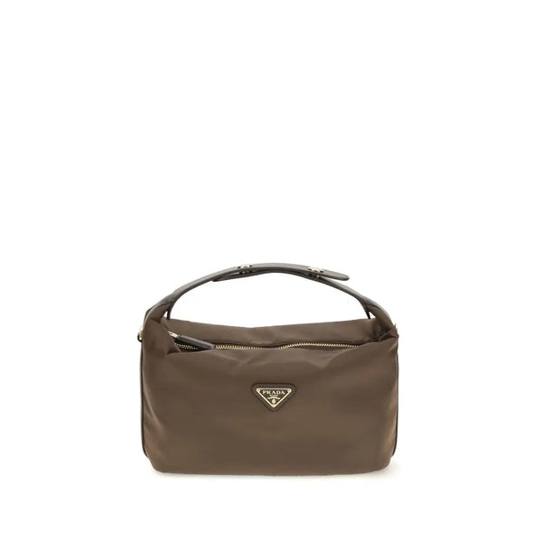 Prada Brown Recycled Polyamide Shoulder Bag Prada