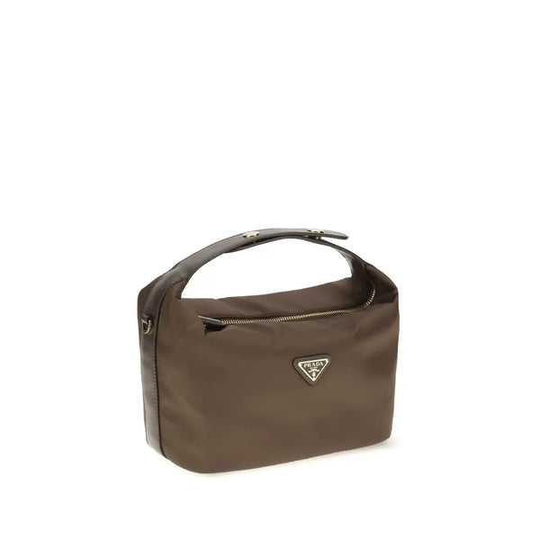 Prada Brown Recycled Polyamide Shoulder Bag Prada