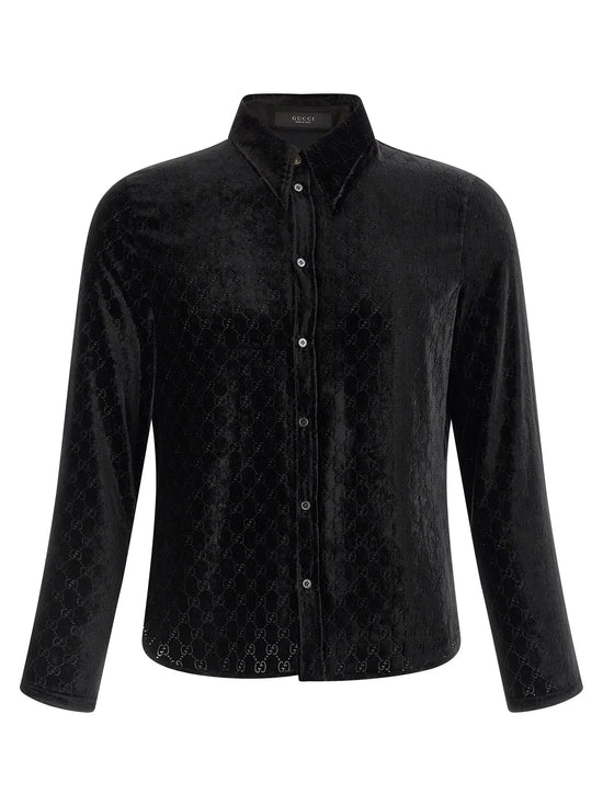 Gucci Black Viscose Blouse STYLE SOURCE