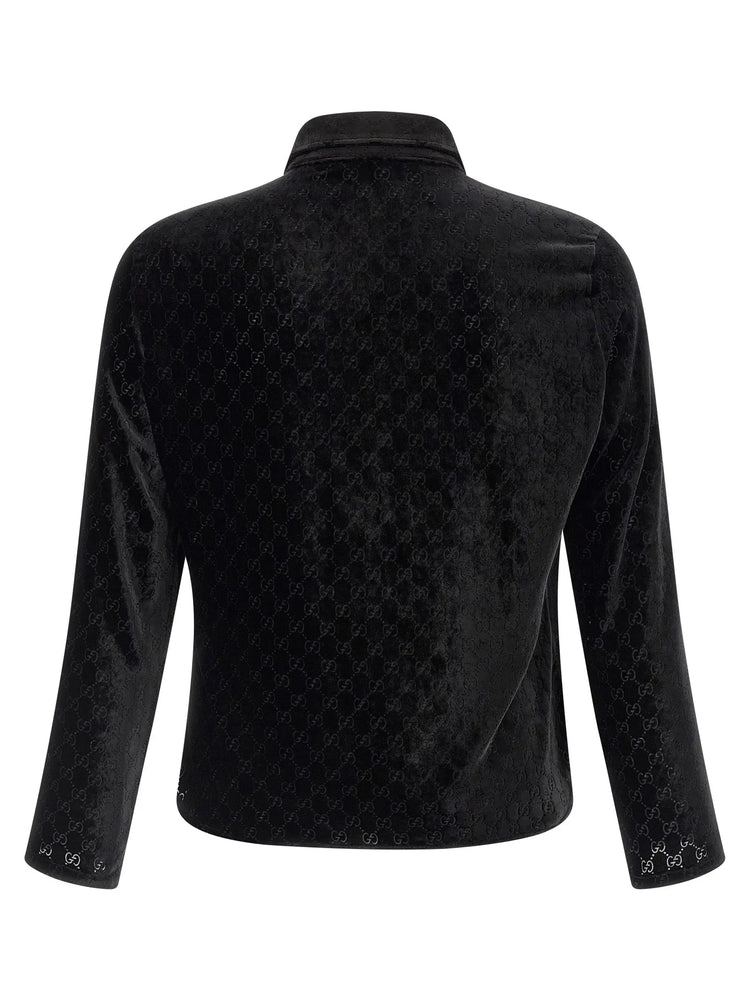 Gucci Black Viscose Blouse Gucci