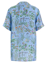 Gucci Blue Silk Blouse Gucci