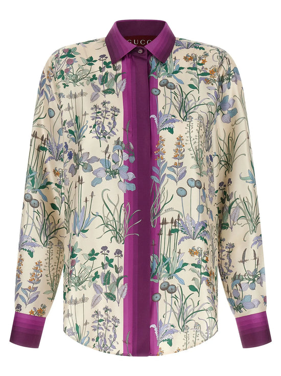 Gucci Multicolor Silk Blouse STYLE SOURCE