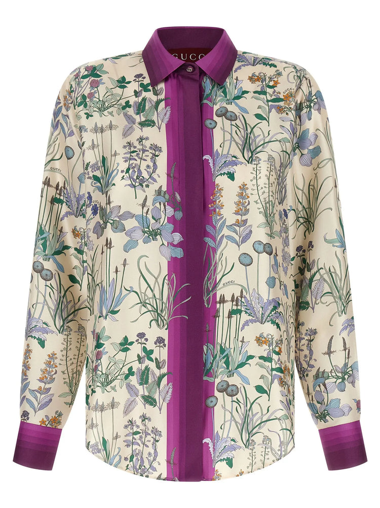 Gucci Multicolor Silk Blouse Gucci