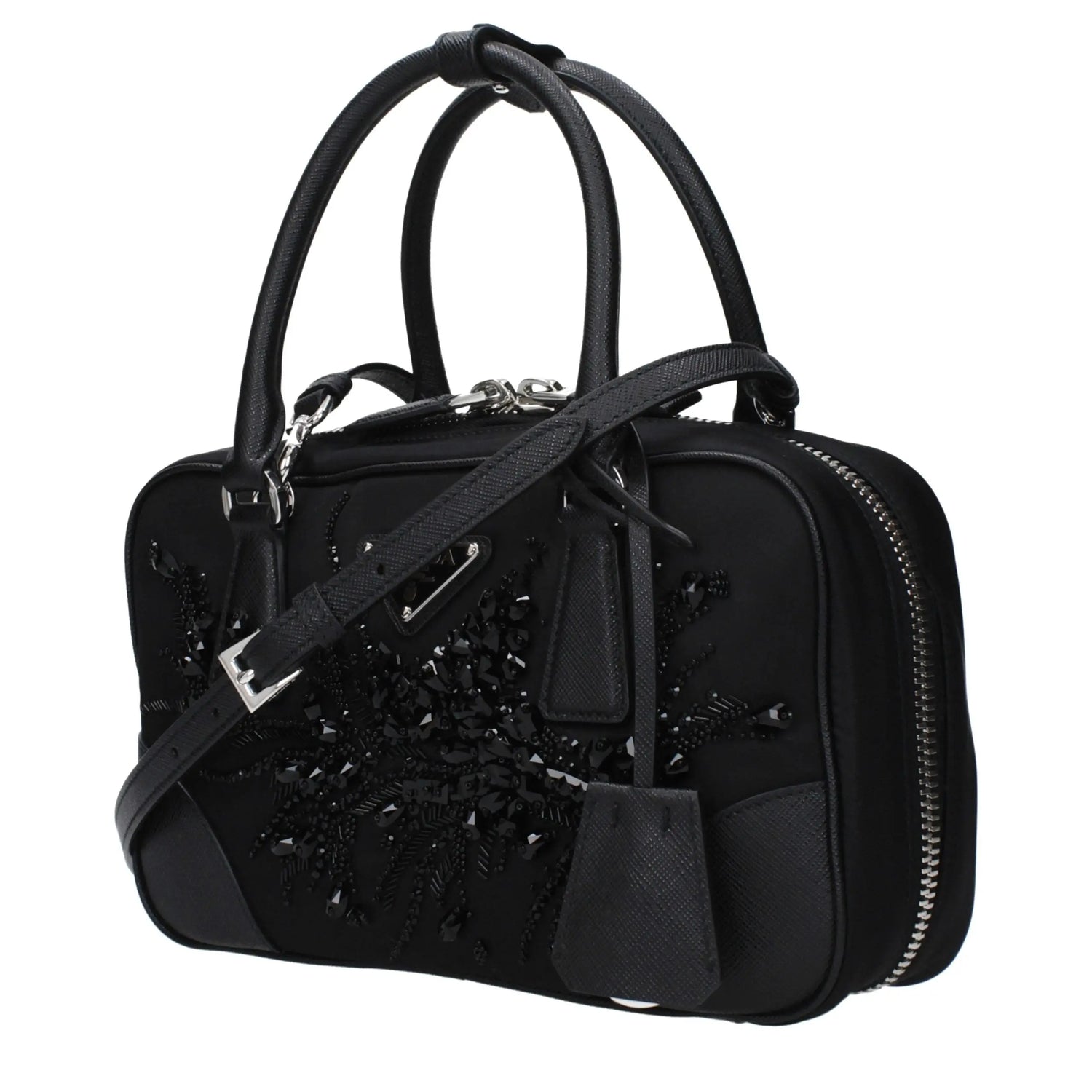 Prada Black Fabric Handbag Prada