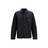Prada Black Recycled Polyamide Dress Shirt Prada